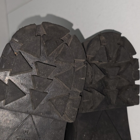 Schutz Kaile Black Leather Combat Boots Women 8 - Picture 11 of 15